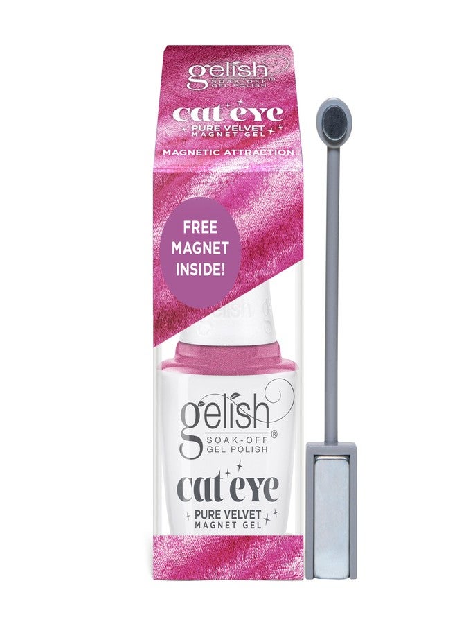Gelish Cat Eye Pure Velvet Magnet - Magnetic Gel Polish, Stunning Reflections, Two-Toned Color Shift, Gorgeous Cat Eye Designs, Long-Lasting, Vegan, & Cruelty-Free (Magnetic Attraction, 15mL) - Image 1