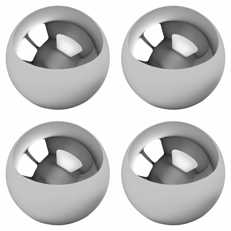 BC Precision 4 Pack Replacement Balls for Labyrinth Game (1/2 Inch Steel) â€“ Chrome Steel Ball Bearings for Wooden Maze Games - Image 1