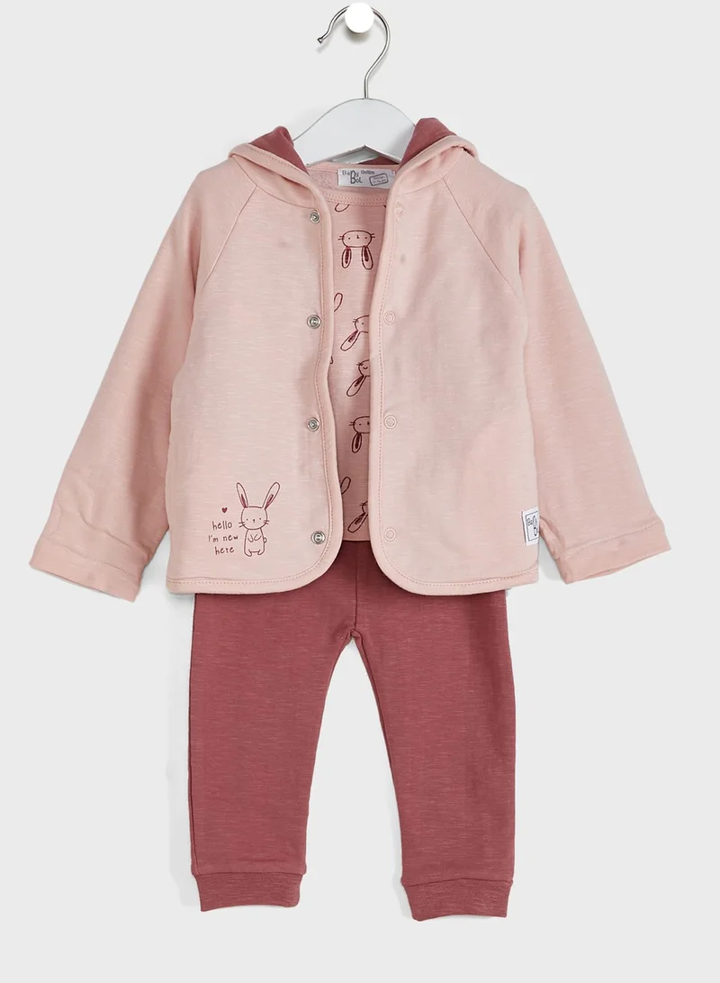 Babybol Infant 3 Piece Printed Set