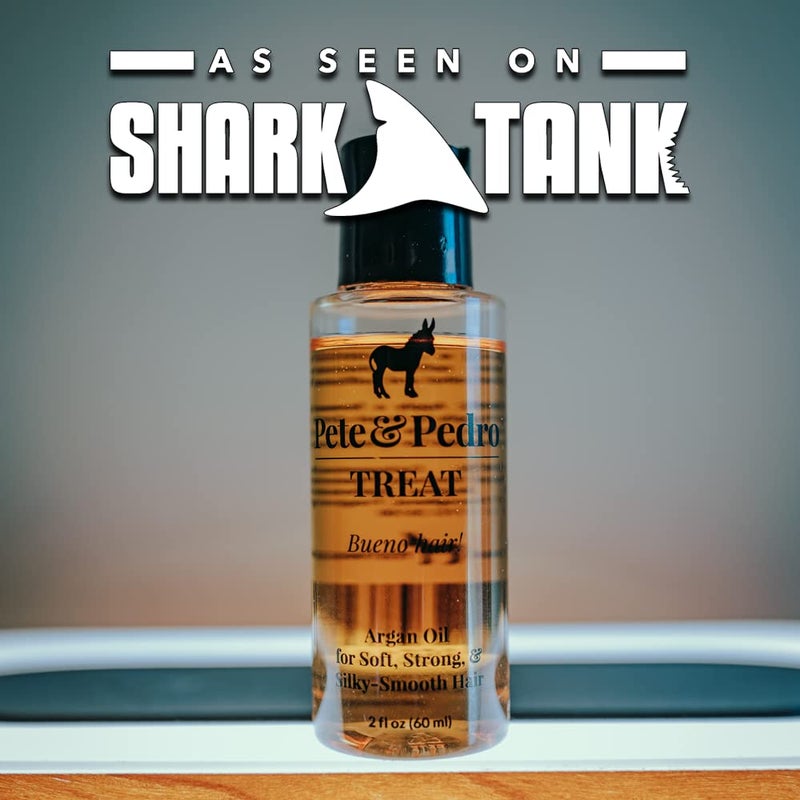 Pete & Pedro TREAT - Argan Oil Moisturizing Hair Treatment | Keeps Hair Soft, Strong, Frizz-Free, Silky, & Shiny | Helps Dry & Damaged Skin, Nails, & Cuticles | As Seen on Shark Tank, 2 oz. - Image 4