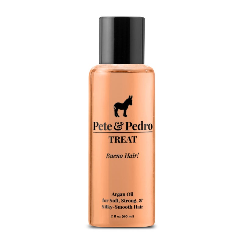 Pete & Pedro TREAT - Argan Oil Moisturizing Hair Treatment | Keeps Hair Soft, Strong, Frizz-Free, Silky, & Shiny | Helps Dry & Damaged Skin, Nails, & Cuticles | As Seen on Shark Tank, 2 oz. - Image 1