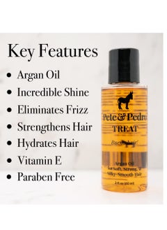 Pete & Pedro TREAT - Argan Oil Moisturizing Hair Treatment | Keeps Hair Soft, Strong, Frizz-Free, Silky, & Shiny | Helps Dry & Damaged Hair, Skin, Nails, & Cuticles | As Seen on Shark Tank, 2 oz. - pzsku/Z5430C4AD12BC97E84C70Z/45/_/1737434129/6c6e1c5c-98cc-4e8e-95b2-e6e7770efc4d