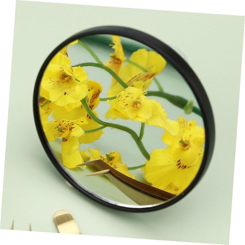 10x Magnifying Makeup Mirror Set 5pcs with Dual Suction Cups Black Plastic Cosmetic Mirrors for Bathroom Vanity and Travel - Image 4