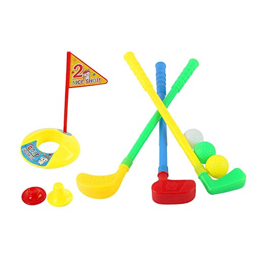 BinaryABC Plastic Golf Clubs Set Toy Golf KitEducational Golf Toys SetsChildrens Golf GameRandom Color - Image 5