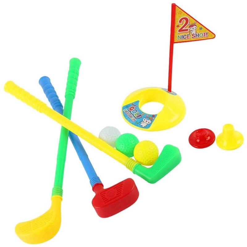 BinaryABC Plastic Golf Clubs Set Toy Golf KitEducational Golf Toys SetsChildrens Golf GameRandom Color - Image 3