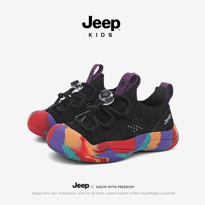 Jee/P Children'S Shoes For Boys Aged 6-12, Boys' Sandals, Outdoor Beach Shoes, Closed-Toe Sandals, Sports Mesh Shoes, Girls' Sandals - Image 1