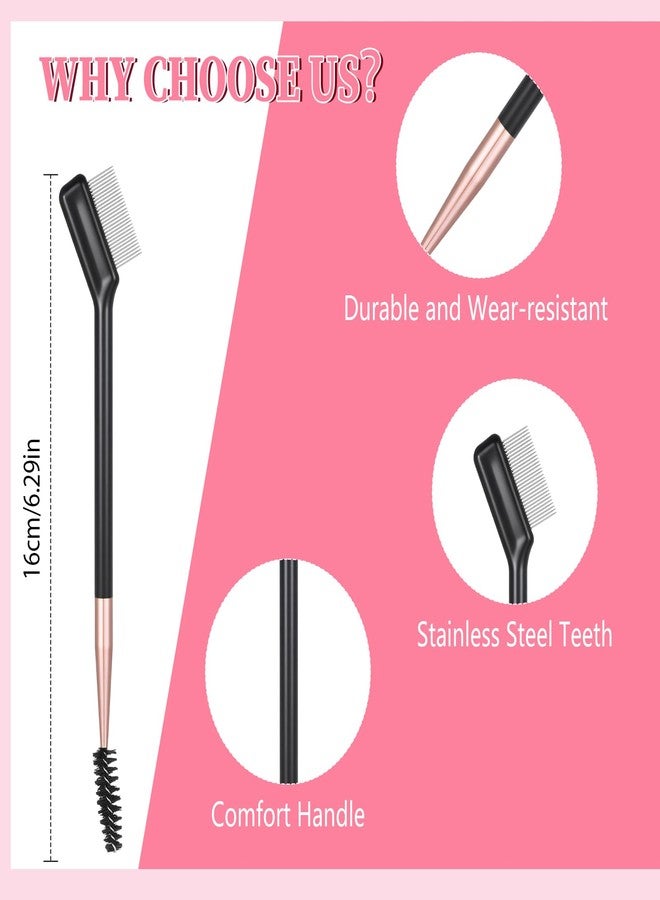 Sliverdew Dual-Ended Eyelash Comb and Eyebrow Brush, Professional Lash Separator Tool for Grooming, Portable Eyelash Brush for Travel, Home, and Professional Salon Use, Removes Mascara Clumps and Defines Brows - Image 3