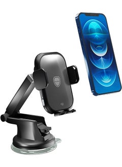 Max&Max & Max Wireless Car Charger Magnetic Absorption, Fast Charging Dashboard/Air Vent Mount Auto-Clamping Compatible with iPhone 14, 13, 12, 11 Pro, Max, Mini, Galaxy S S22, Ultra, Plus - Black  - Image 1