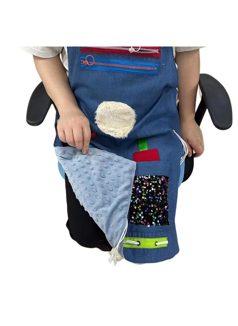 General Sensory Training Apron Alzheimer's Blanket Sensory Toys Elderly Products Household Perception Apron  - Image 4