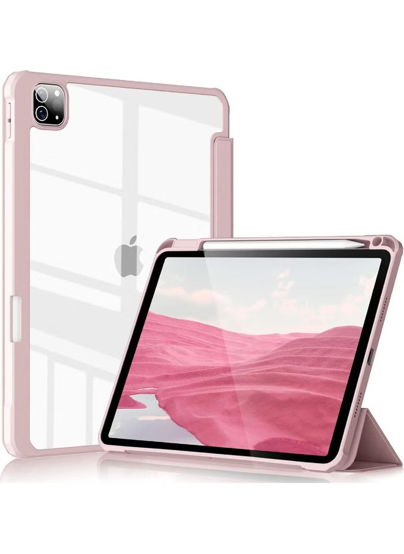 ليشب غلاف حماية لجهاز Apple iPad Pro 11 بوصة (2022/2021/2020/2018) مع حامل قلم، [يدعم شحن قلم Apple وTouch ID]، غلاف شفاف واضح مع ميزة النوم/الاستيقاظ التلقائي، باللون الأسود  - Image 2