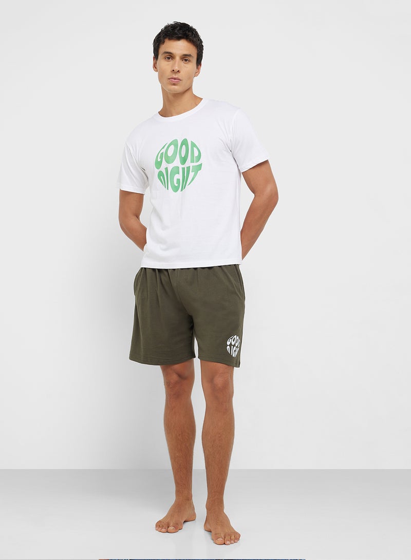 Seventy Five Nightwear T-Shirt & Shorts Set  - Image 5