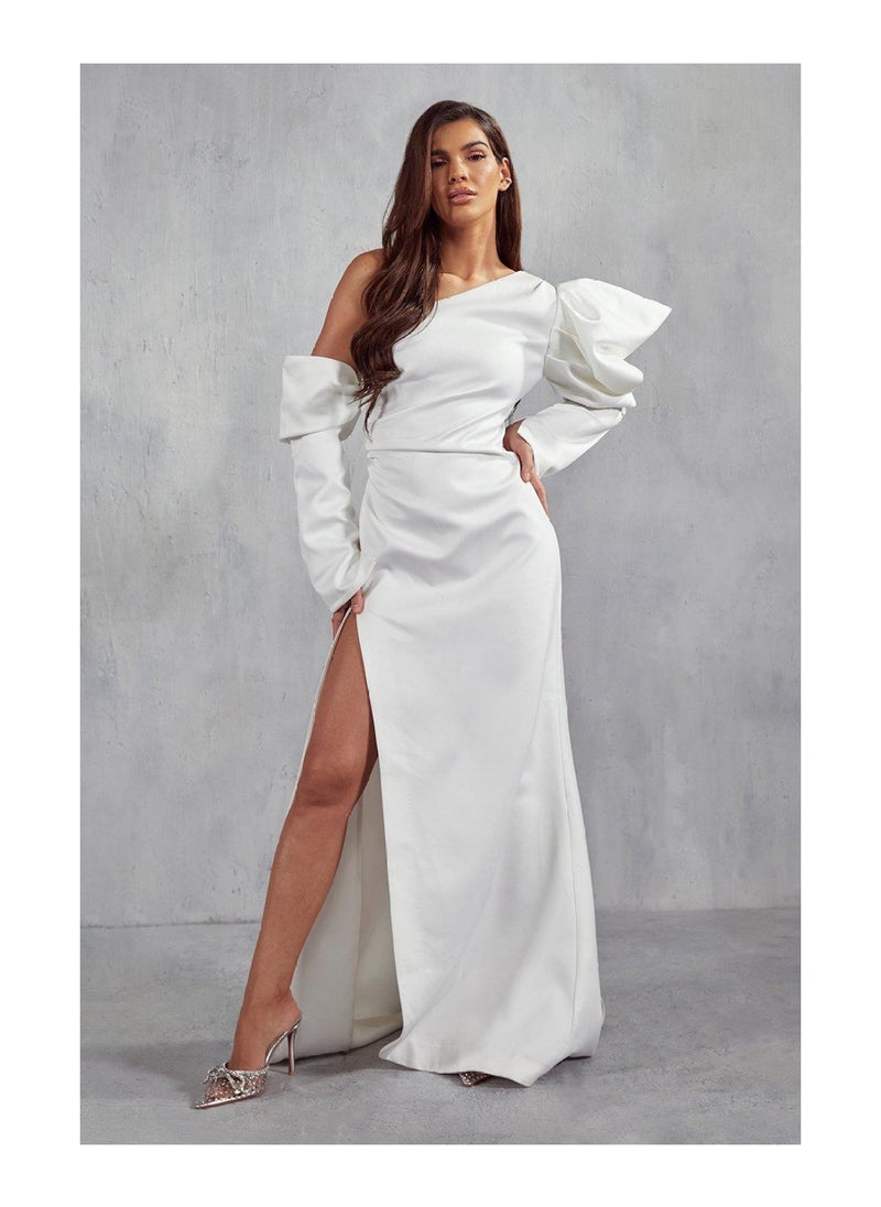 Premium Occasion Puff Shoulder Draped Maxi Dress - pzsku/Z543119143FA87B1475F9Z/45/_/1701269637/f1e1d899-1b18-45ca-b734-f990da9b9f0a