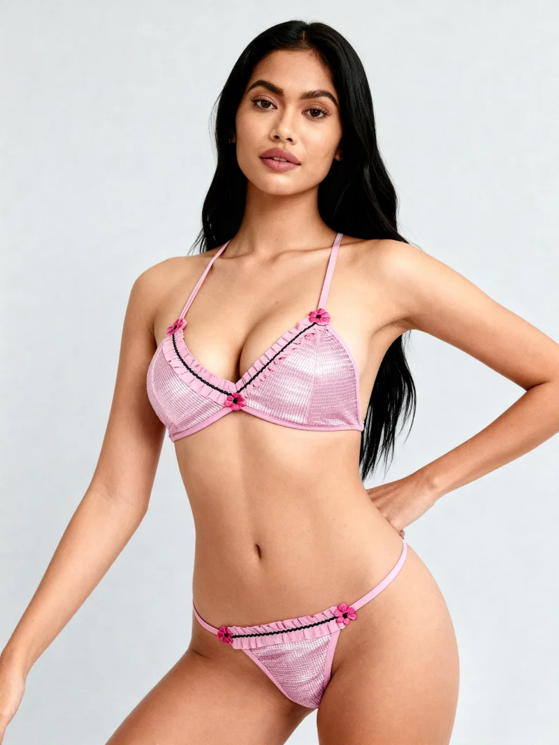 Laceandme Sexy Lace Lingerie Set for Women – Designer Bra & Matching Panty | Romantic Intimates Wear