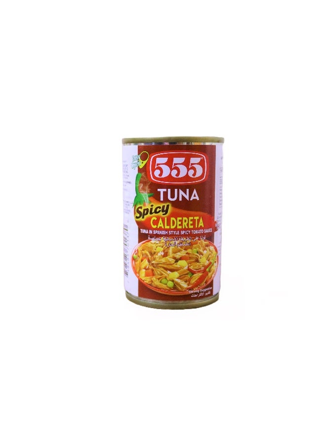 555 Tuna Spicy Caldereta 155Gm - Image 1