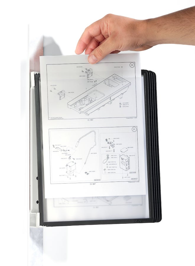 Durable Document Wall Frame, 5-Pack, A4 Size, Black, for Certificates and Photos - Image 2