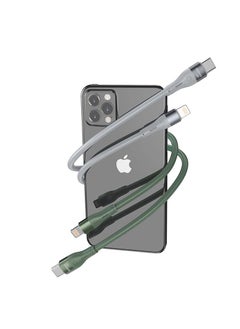 DUDAO INET iPhone Charger Cable USB C to Lightning Cable Fast Charging PD 65W (Compatible for iPhone 14/14 Pro/14 Plus/14 Pro Max, iPad Pro, iPhone 8-13 All Series) / (GREEN) - L6H  - Image 4