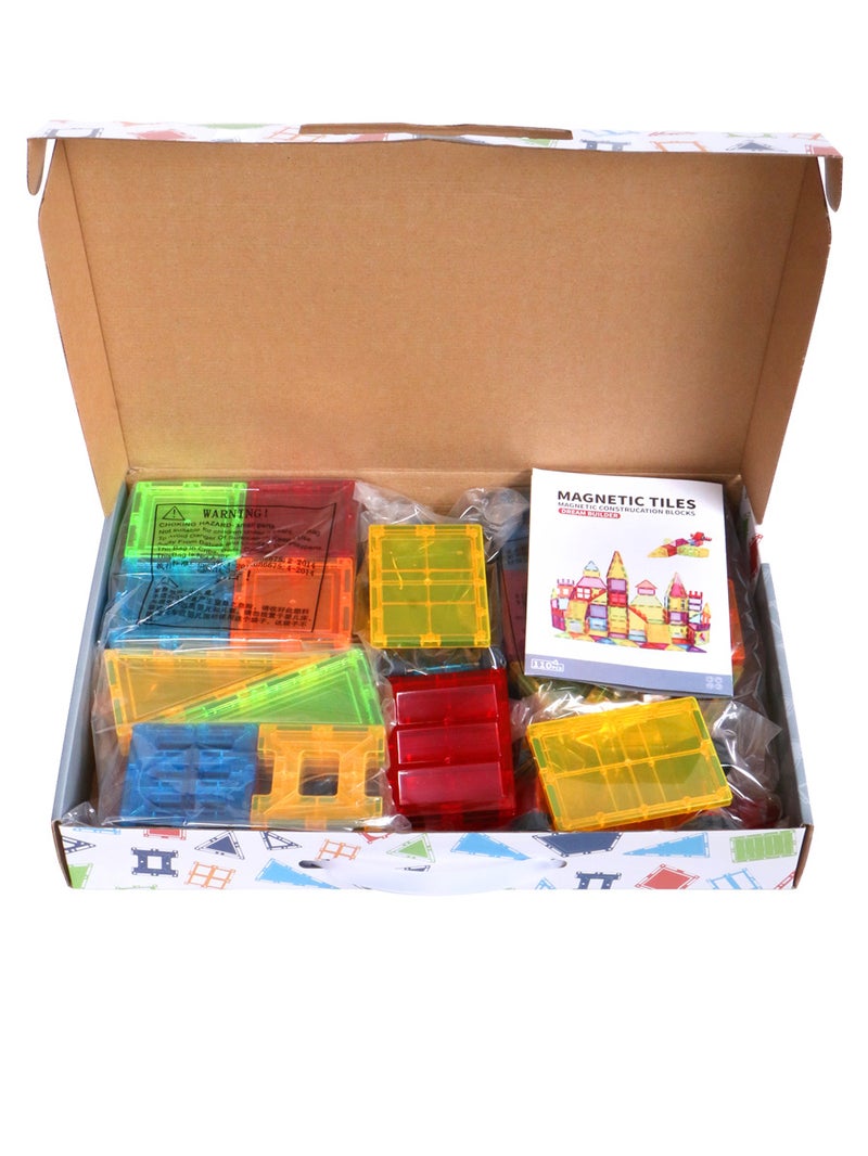 Color Window Magnetic Piece Building Blocks Set Three-Dimensional Magnetic Building Blocks Assembled Track Castle Children'S Educational Toys - Image 5
