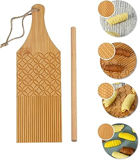 G /G Combo Gnocchi Pasta Board Garganelli Board and Gnocchi Stripper Spaghetti Macaroni Pasta Board Bamboo Rolling - Image 1