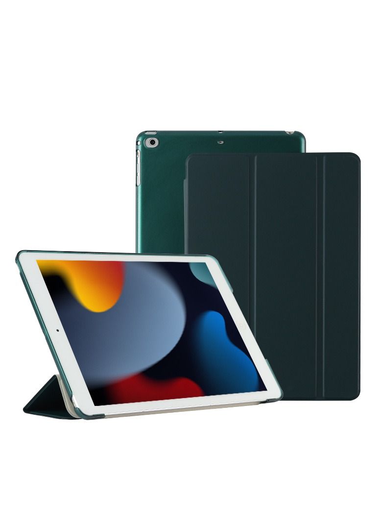 Loquat Protective Tri-Fold Case Cover For iPad Green 