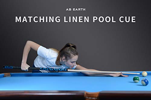 AB Earth 58 inch HandPainted Series 2Piece Billaird Pool Cue Stick with Irish Linen Wrap Blue 20oz - Image 3