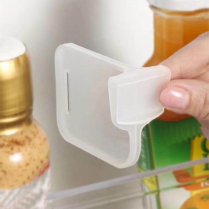 klarako 8PC Refrigerator Dividers,Adjustable Plastic Organizer Tools,Fridge Door Retractable Snap-on Space Separators,Expandable Divide Plates,Home Office Clear Tidy Supplies, Kitchen Pantry Storage Gadget - Image 1