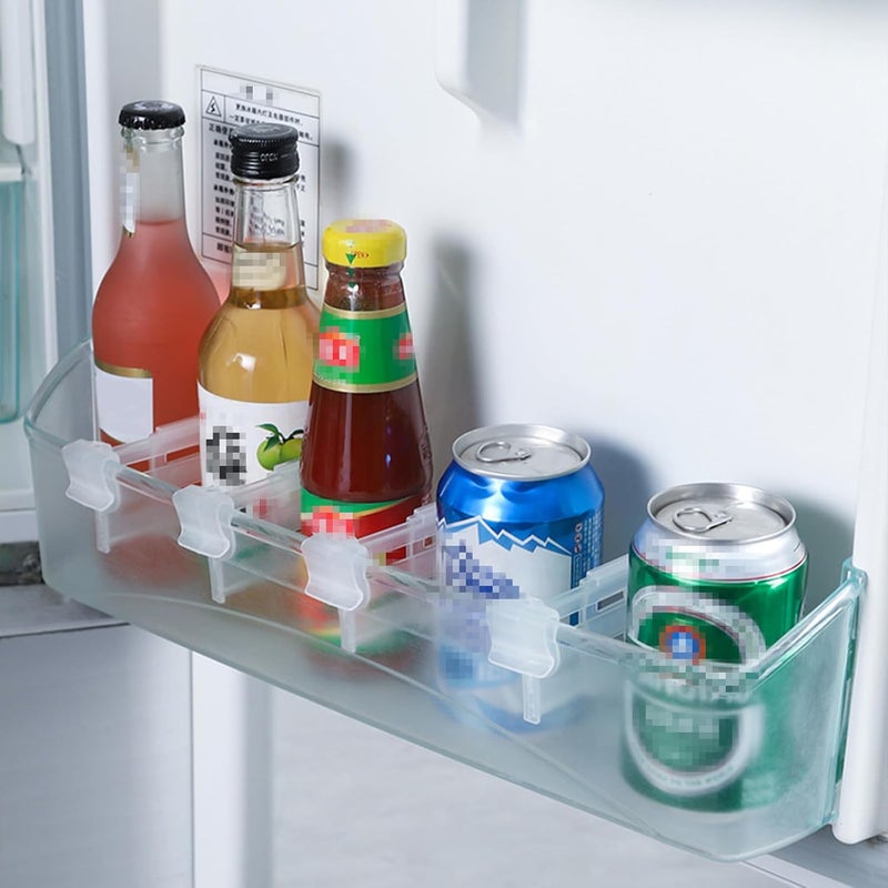 klarako 8PC Refrigerator Dividers,Adjustable Plastic Organizer Tools,Fridge Door Retractable Snap-on Space Separators,Expandable Divide Plates,Home Office Clear Tidy Supplies, Kitchen Pantry Storage Gadget - Image 3