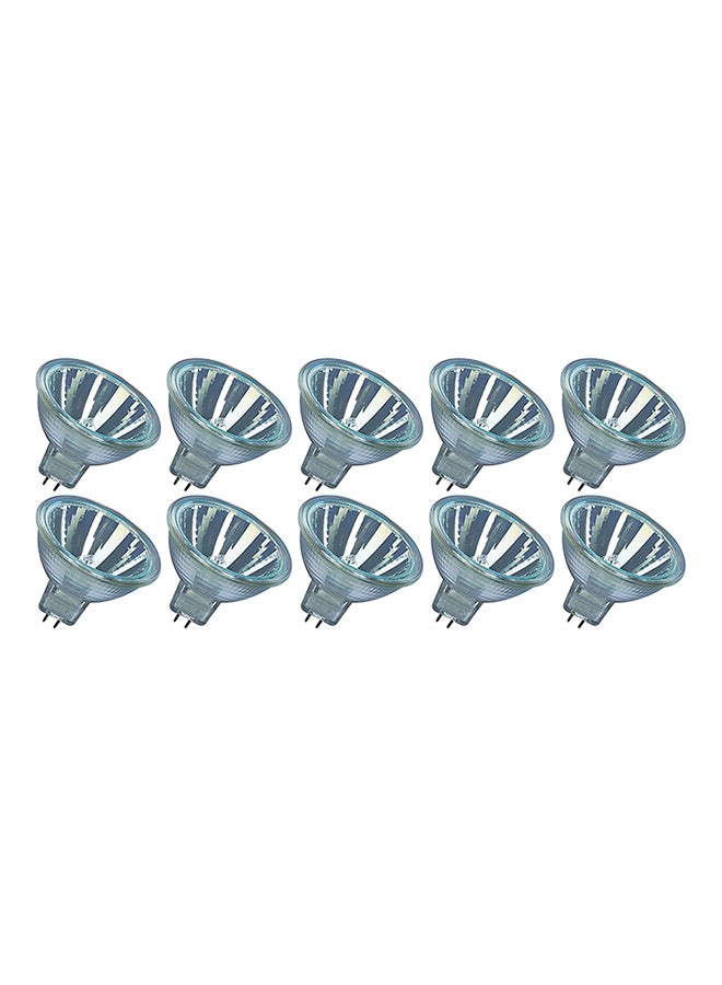 OSRAM 10-Piece Decostar 51S Halogen Lamp 12V 20W 36 Degree GU5.3 44860 WFL Light Bulb - Image 1
