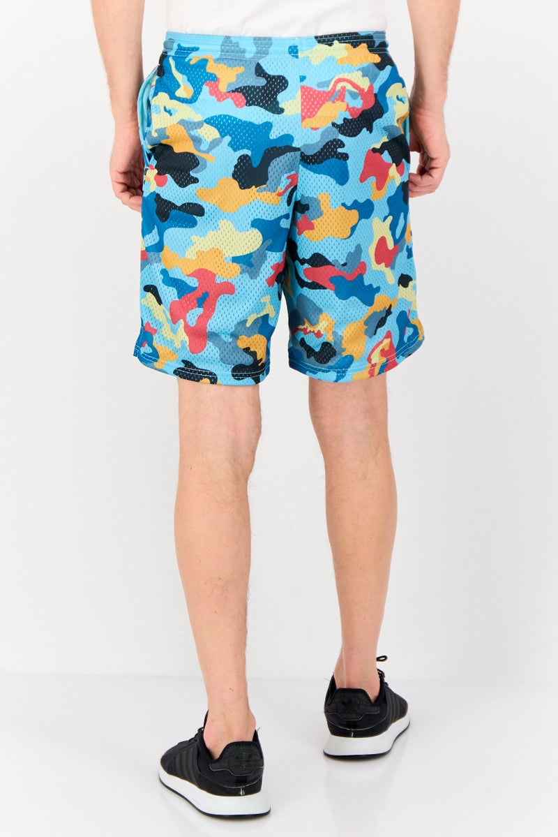 Champion Men Sportswear Fit Camouflage Running Shorts, Multicolor  - Image 3