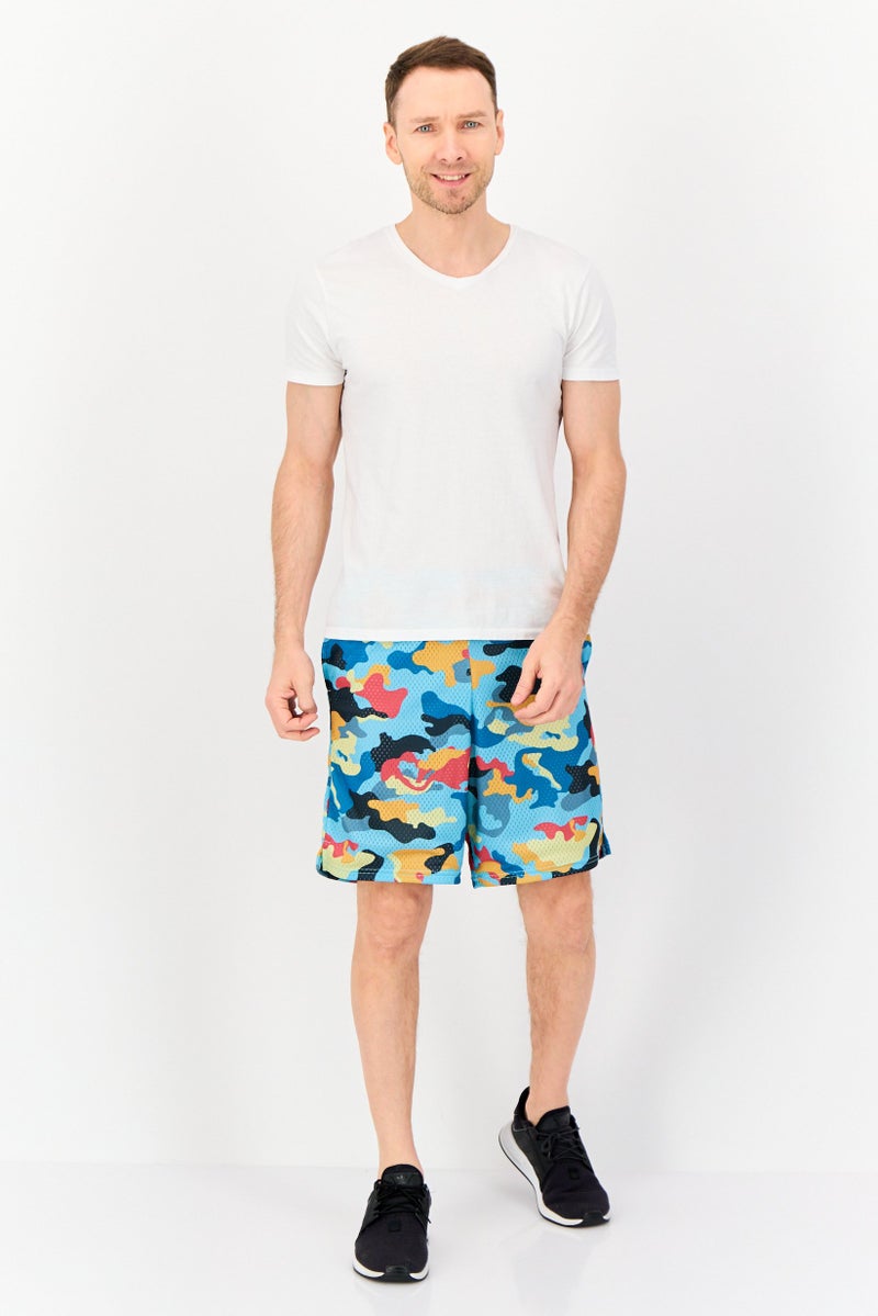 Champion Men Sportswear Fit Camouflage Running Shorts, Multicolor  - Image 4