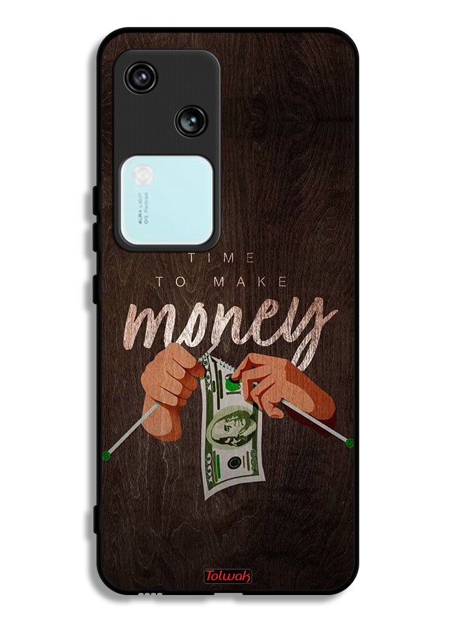 Tolwak Vivo V30 5G Protective Case Cover Time To Make Money - Image 1