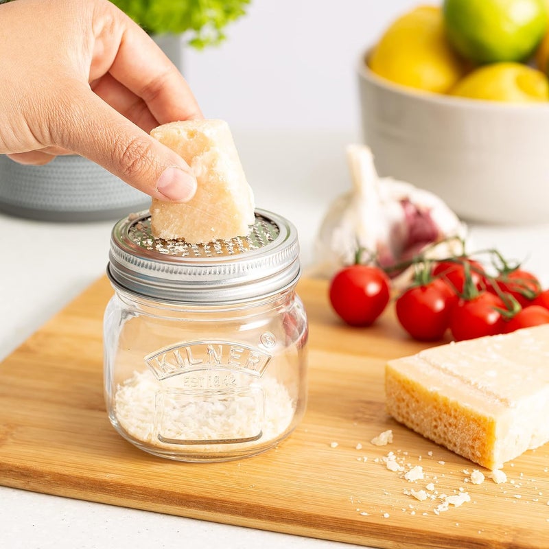 Kilner Kilner EST 1842 Borosilicate Premium Storage Jar & Fine Grater Lid 0.25 Litre - Image 4