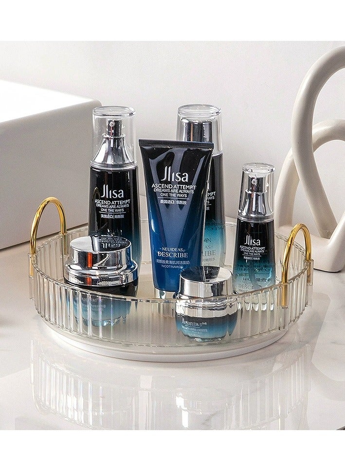 ORiTi Light luxury cosmetics storage rack rotating disc storage rack storage box bathroom shelf storage frame - Image 3