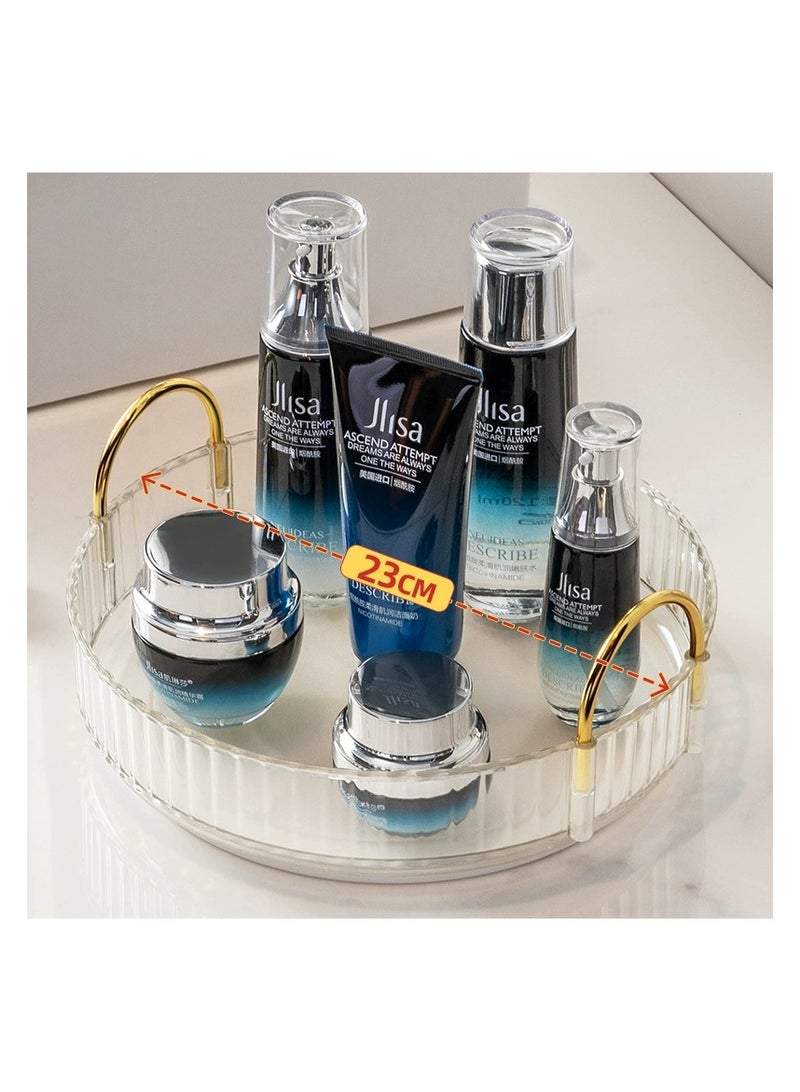 ORiTi Light luxury cosmetics storage rack rotating disc storage rack storage box bathroom shelf storage frame - Image 4