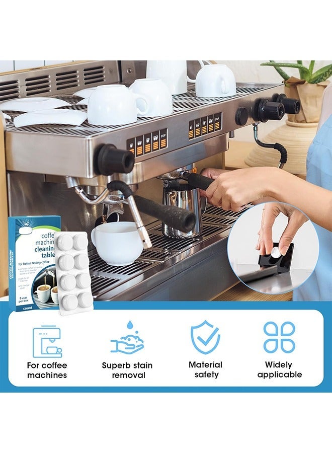 oradess 10 Pcs Coffee Machine Cleaning Tablets - Remove Coffee Oils - calcium deposits and Residue - Automatic Coffee Maker Cleaner Descaler Coffee Grinder Descaling Solution - Image 4