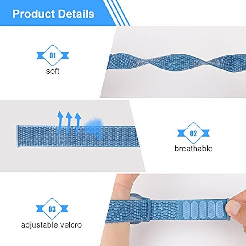 Kids Wristband Compatible with Apple AirTag, Protective Case for Air Tag GPS Tracker Holder with Nylon Bracelet, Adjustable Anti Lost Watch Band for Toddler Child Elder - Image 3