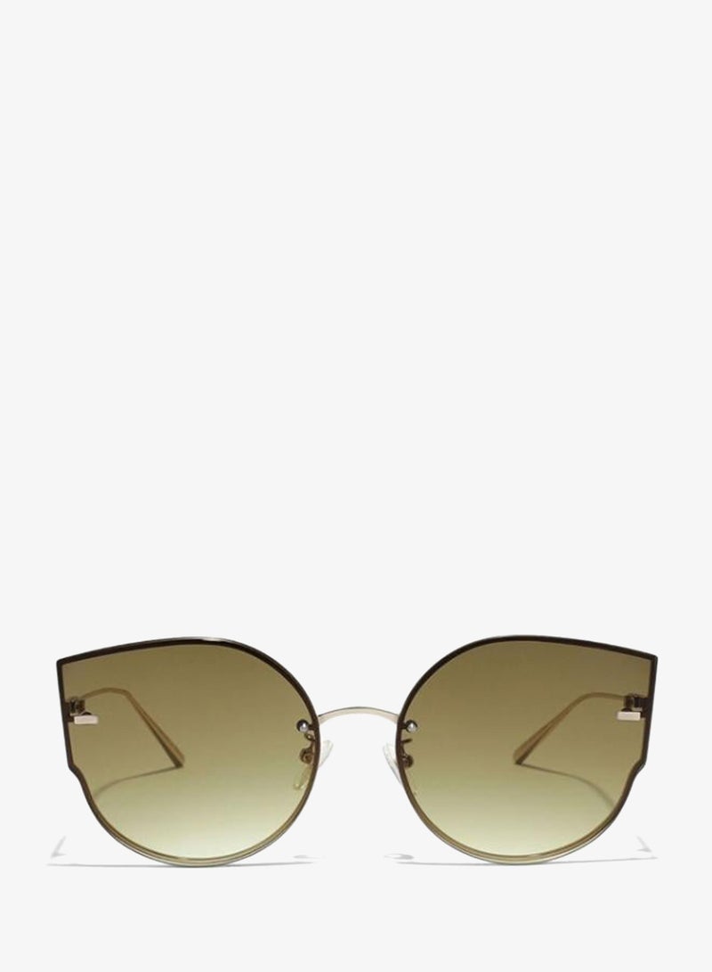 30Sundays ON POINT Women Brown Sunglasses - Frame Material: Metal - Lens Color: Brown- Frame Color: Japanese Gold - Full Rim - Image 1
