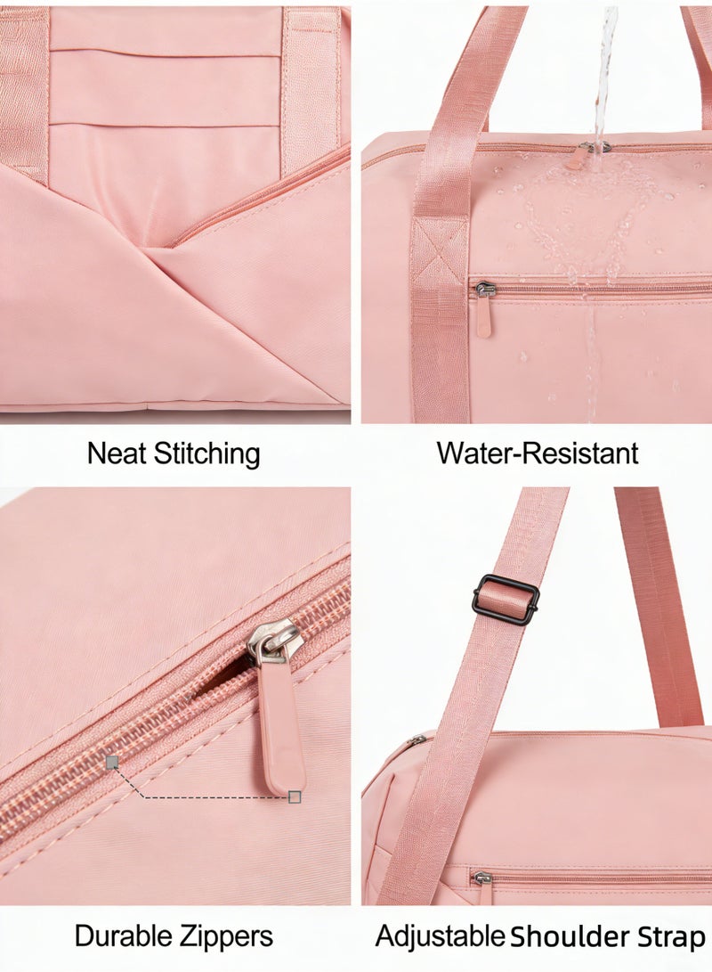 KYD Gym Bag for Men & Women with Shoe Wet Compartment and Wet Pocket, Waterproof Sports Bags for Men, Weekender Overnight Bag, Sport Gym Tote Bags Swimming Yoga - Image 4