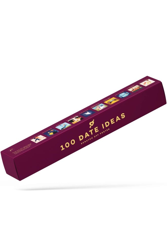 Enno Vatti - Enno Vatti 100 Dates ScratchOff Poster Ultimate Adventure Challenge For Couples  Fun Date Game Activity  Cute To Do Bucket List  Ideas For Anniversary Valentines Day  165 x 234 Scratch Off - Image 1
