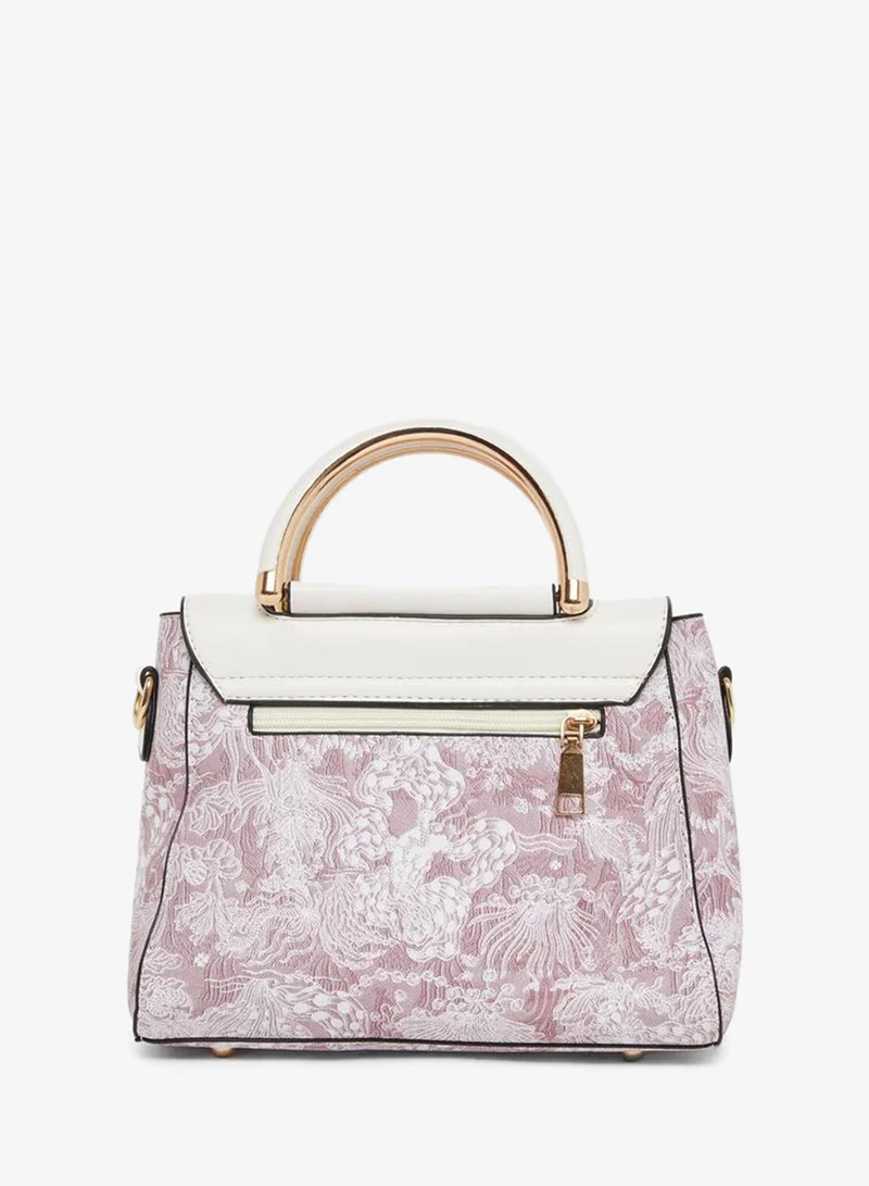 Take Two  Take Two Off White Swan Decor Accent Handbag for Women | Best Price UAE