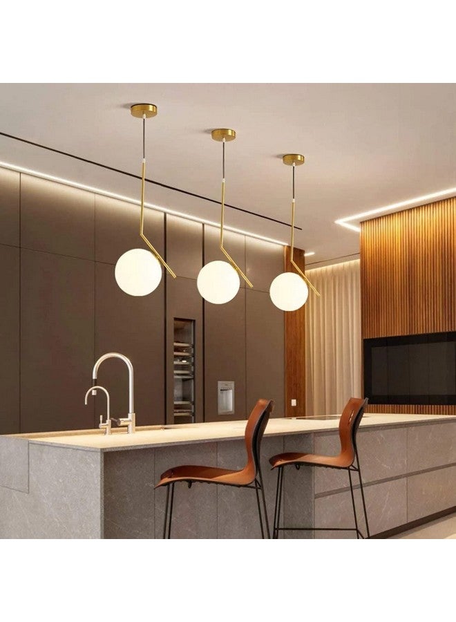 KINIS Modern Seven Star Gold KIN-8008 Hanging Lamp/Pendant Lamp/Ceiling Light to Décor Home/Bedroom/Office/Dining/Cafe/Restaurants (Pack of 3, Without Bulb) - Image 1
