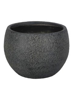 serene UV-Resistant Mud Finish Plastic Flower Pot Grey 39.5 x 53 x 53 cm WXP1148C 