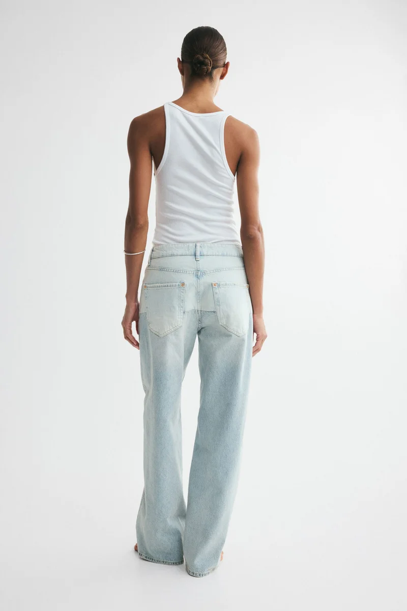 H&M  Straight Regular Waist Jeans for Women | Best Price UAE