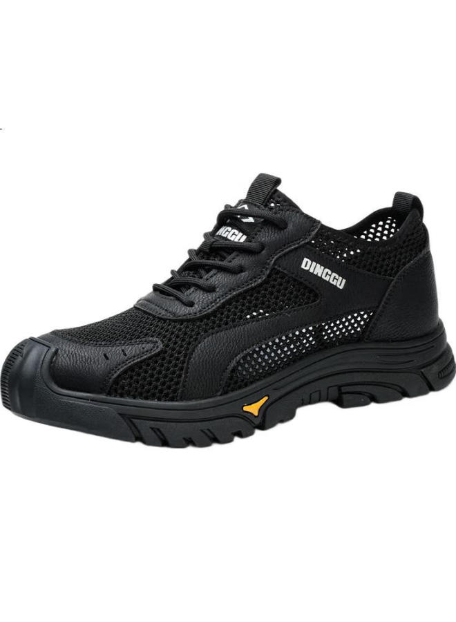 Dinggu Men'S Safety Shoes Anti-Smashing Anti-Piercing Steel Toe Men'S Labor Insurance Shoes Four Seasons 1113Heidw41 - Image 2