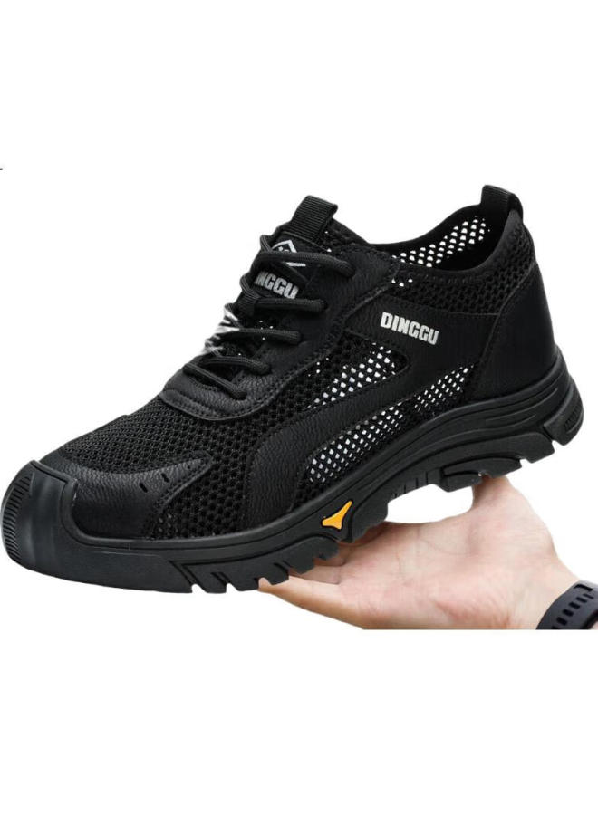 Dinggu Men'S Safety Shoes Anti-Smashing Anti-Piercing Steel Toe Men'S Labor Insurance Shoes Four Seasons 1113Heidw41 - Image 1