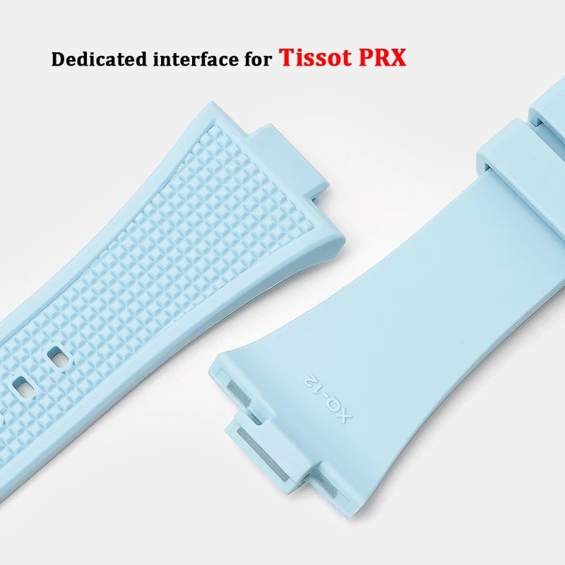 Bluejw Replacement White Silicone Watch Strap with Quick Release for Tissot PRX 40mm – Durable Rubber Wristband Band - Image 5