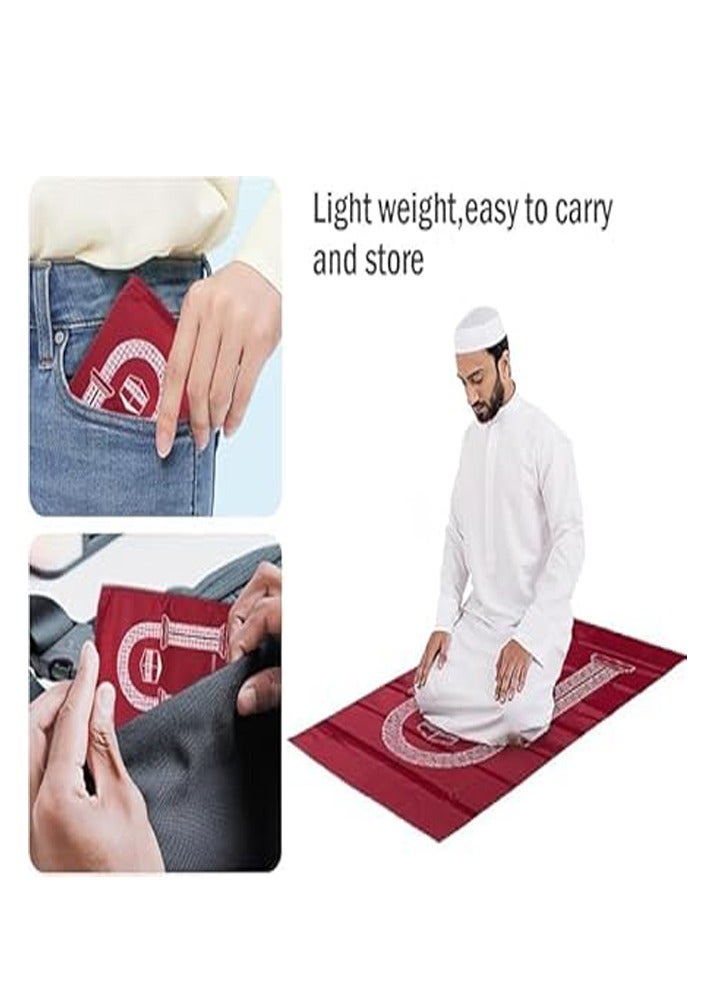 بون بولون 6 قطعة سجادة الصلاة جيب صغير محمول للسفر والصلاة - Image 3