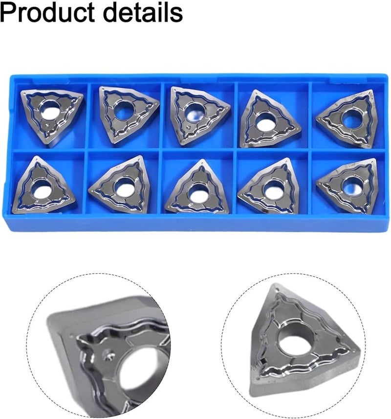 WNMG080408 HA Carbide Turning Inserts 10PCS For Aluminum CNC Lathe Tool Holder - Image 3