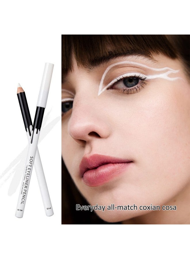 إريندي قلم تحديد العيون إيريندي الأبيض، قلم تحديد العيون الجل الناعم، قلم تحديد العيون، ظلال العيون الاحترافية لتفتيح العيون غير اللامعة المقاومة للماء ومضادة للحساسية، سهلة التلوين، قلم تحديد البشرة - Image 1