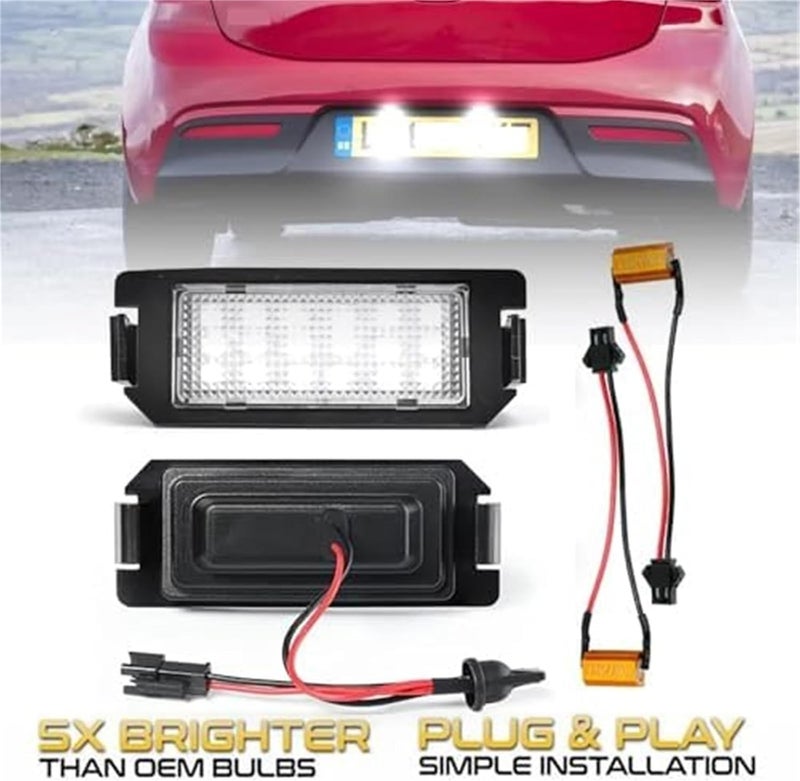QASULER 6000K LED License Plate Light Lamps - Image 4