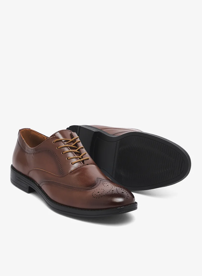 Robert Wood Brogue Details Formal Oxford Lace Ups